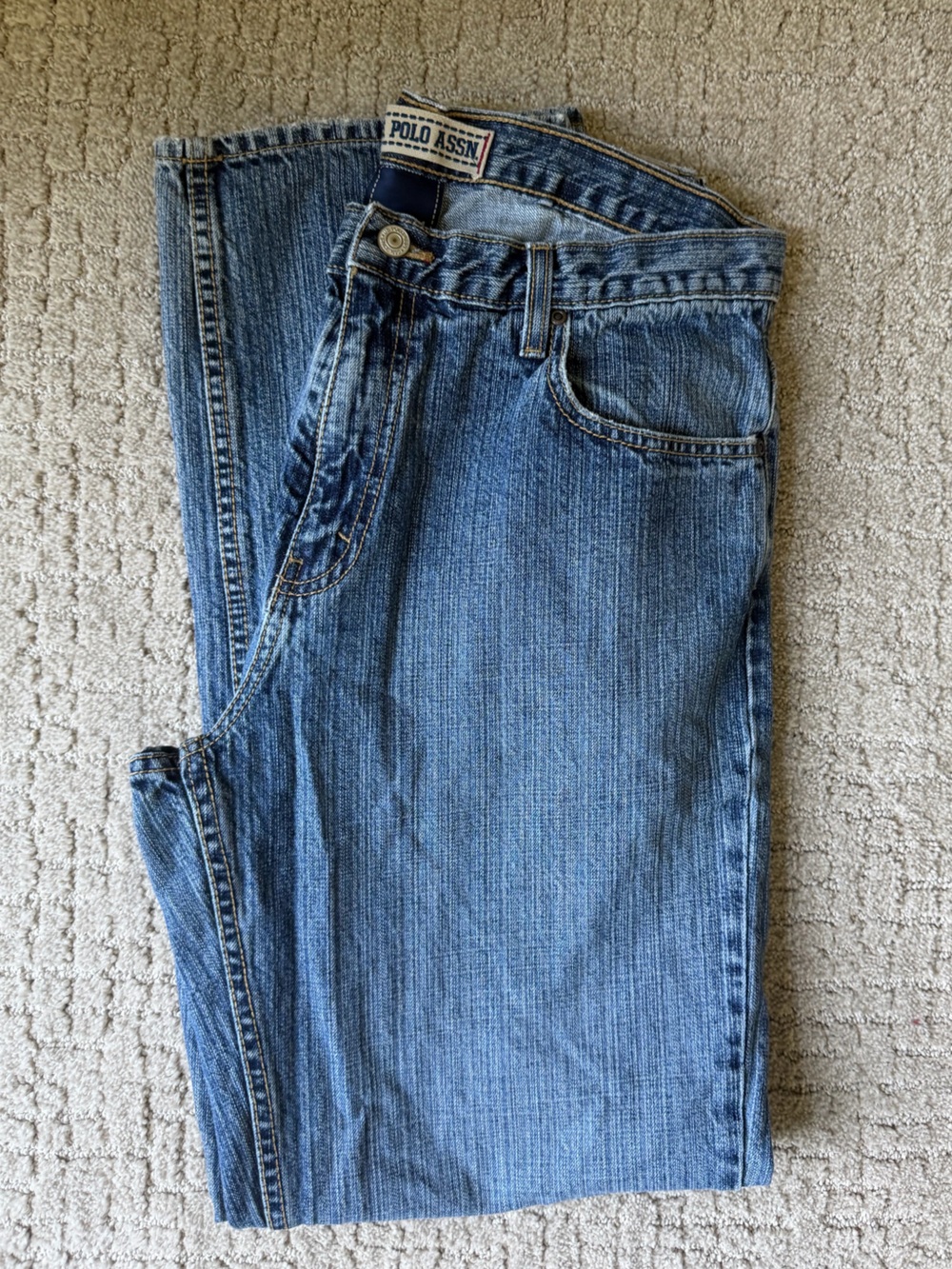 U.S. Polo Assn. Straight Fit Men’s Jeans in Medium Blue 34 34 - Picture 4 of 4